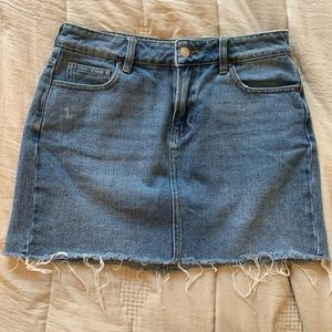 Jean mini skirt
